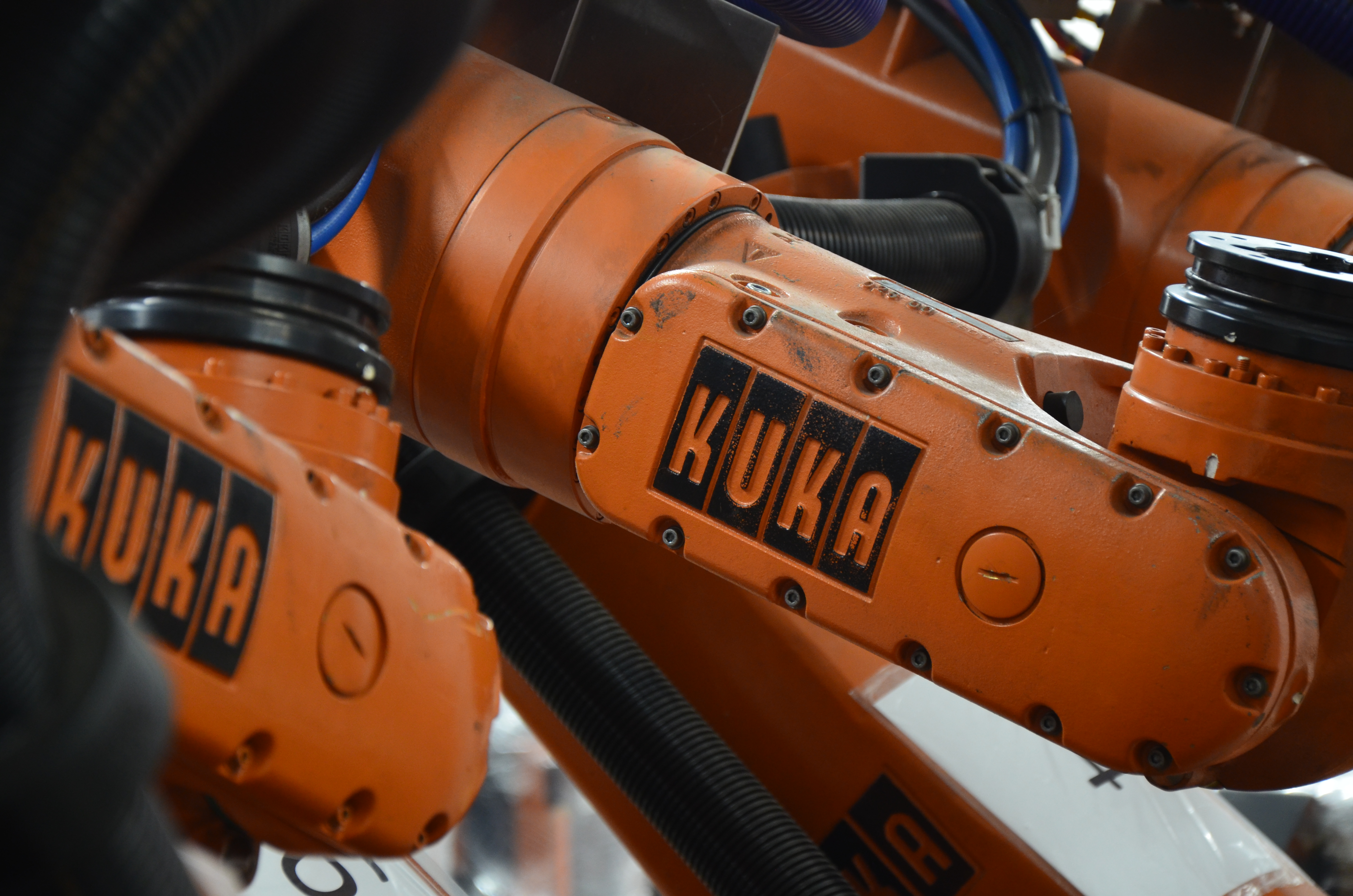 Detail of used KUKA Robots before rework